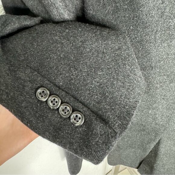 Camel Hair Club Room Gray 2-Button Blazer Jacket Sport Coat Size 46L - Picture 4 of 8